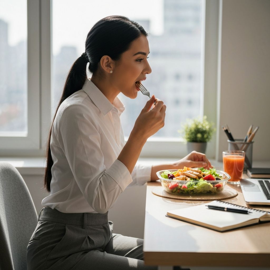 Busy lifestyle eating